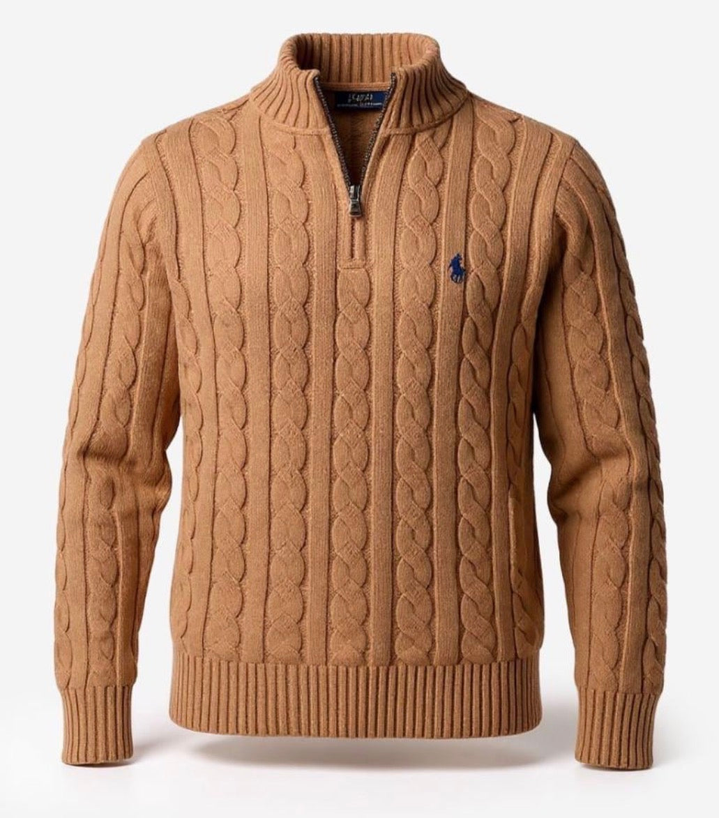 POLO RALPH LAUREN ZIP MARRON