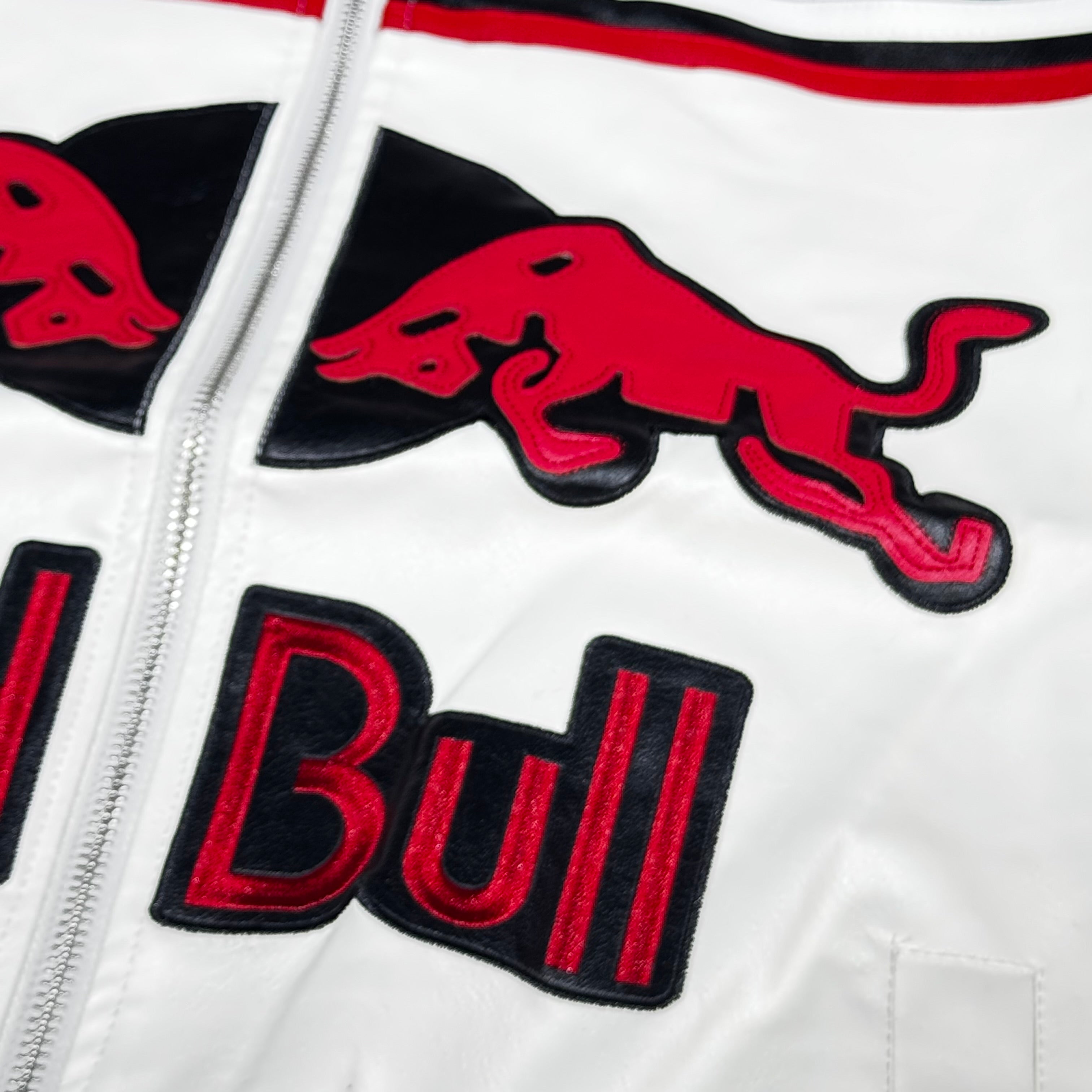 LEATHER RACING JACKET REDBULL